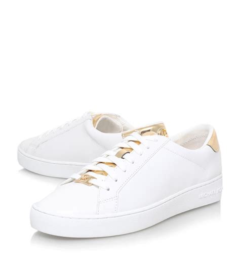 michael michael kors irving lace-up sneakers|Irving Embellished Leather Sneaker .